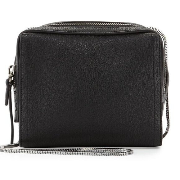 New with Tags 3.1 Philip Lim "Soleil Mini Zip Crossbody", Black Leather Nickel - Picture 2 of 10